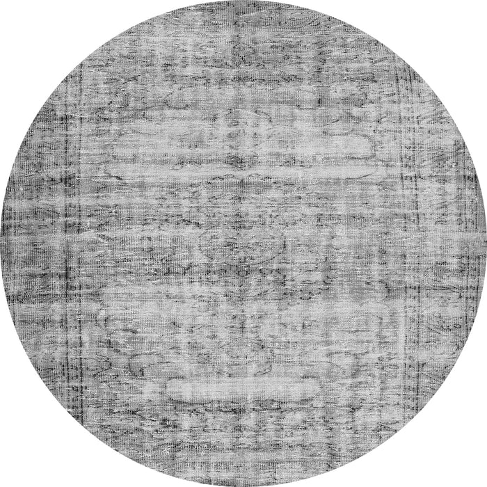 Square Abstract Gray Contemporary Rug, con441gry