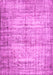 Machine Washable Abstract Pink Contemporary Rug, wshcon441pnk