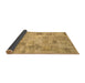 Sideview of Patchwork Brown Transitional Rug, con442brn