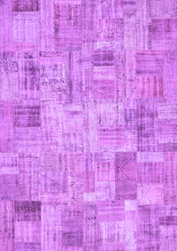 Patchwork Purple Transitional Rug, con442pur