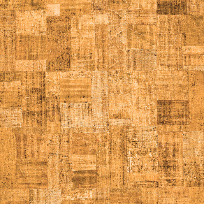 Serging Thickness of Machine Washable Patchwork Orange Transitional Area Rugs, wshcon442org