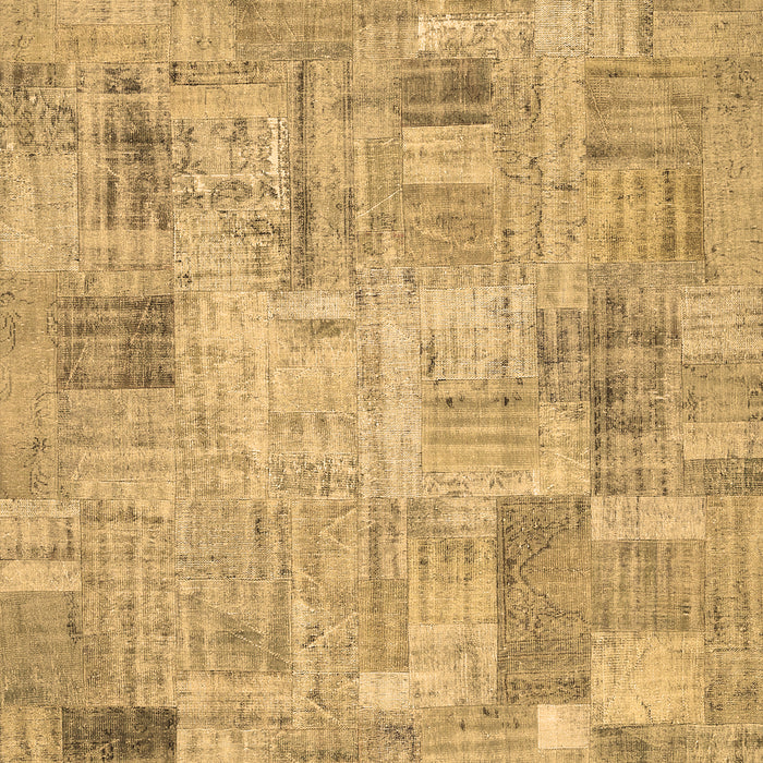 Patchwork Brown Transitional Rug, con442brn