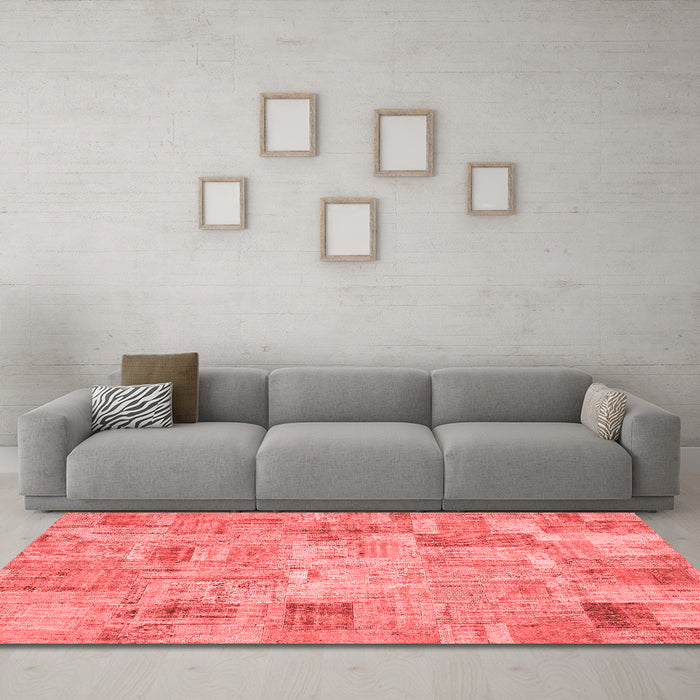Transitional Red Washable Rugs