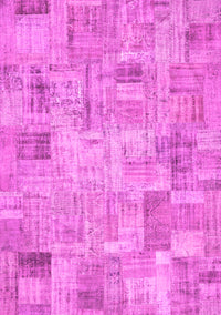 Patchwork Pink Transitional Rug, con442pnk