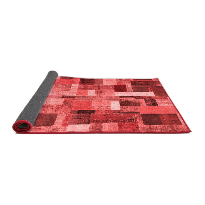 Patchwork Red Transitional Area Rugs