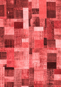 Patchwork Red Transitional Rug, con443red