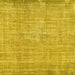 Square Abstract Yellow Contemporary Rug, con444yw