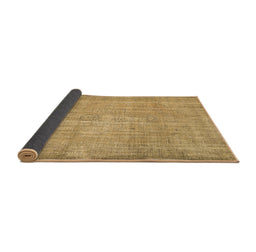 Sideview of Abstract Brown Contemporary Rug, con444brn
