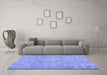 Machine Washable Abstract Blue Contemporary Rug in a Living Room, wshcon444blu