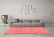 Contemporary Red Washable Rugs