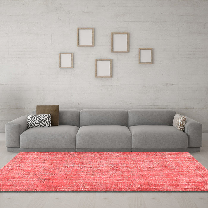 Contemporary Red Washable Rugs