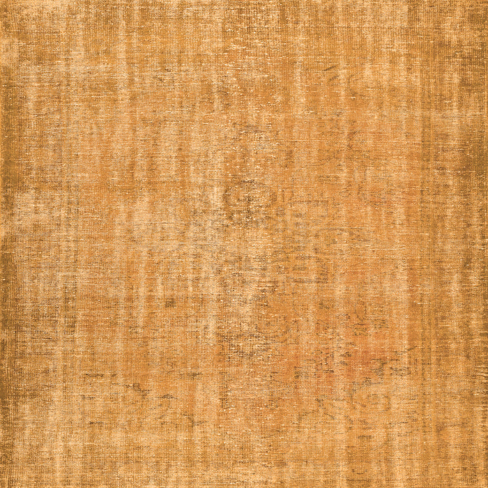 Round Machine Washable Abstract Orange Contemporary Area Rugs, wshcon444org