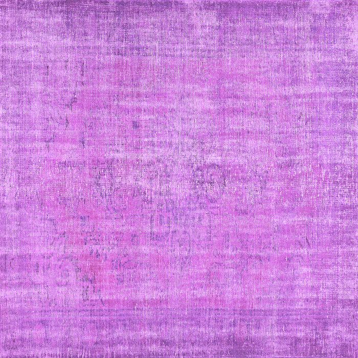 Square Abstract Purple Contemporary Rug, con444pur