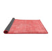 Abstract Red Contemporary Area Rugs