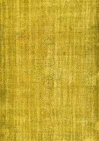 Abstract Yellow Contemporary Rug, con444yw