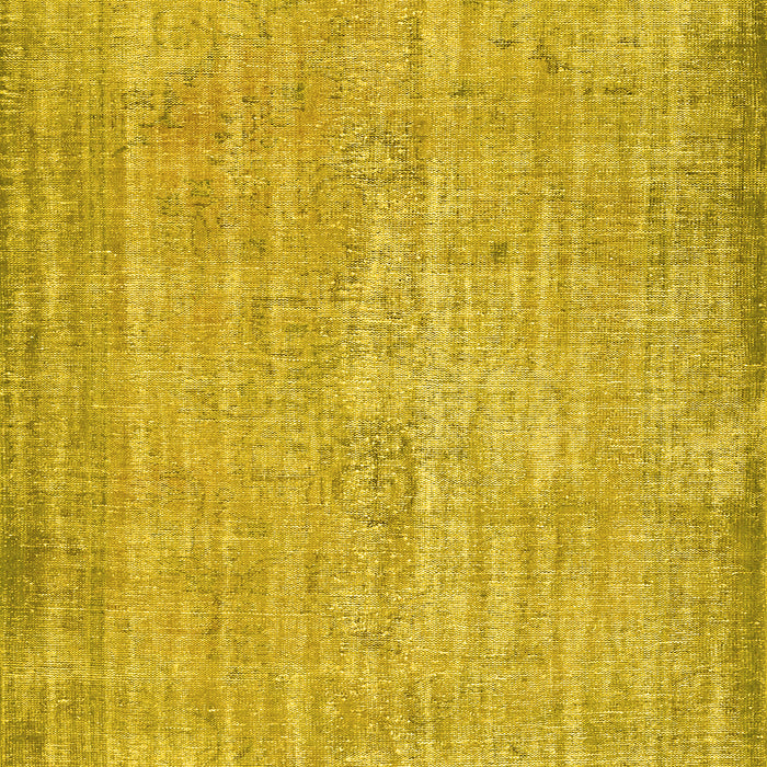 Machine Washable Abstract Yellow Contemporary Rug, wshcon444yw