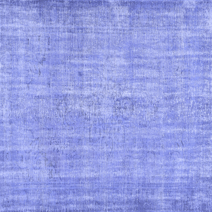 Square Machine Washable Abstract Blue Contemporary Rug, wshcon444blu