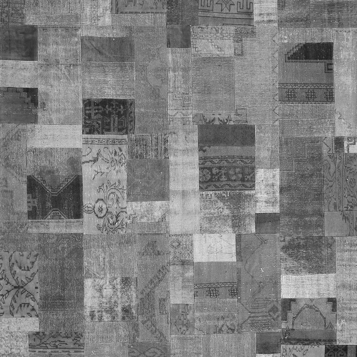 Patchwork Gray Transitional Rug, con445gry