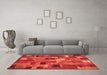 Machine Washable Patchwork Orange Transitional Area Rugs in a Living Room, wshcon445org