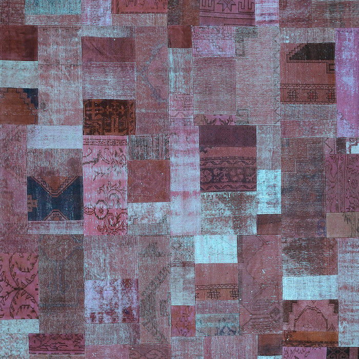 Patchwork Light Blue Transitional Rug, con445lblu