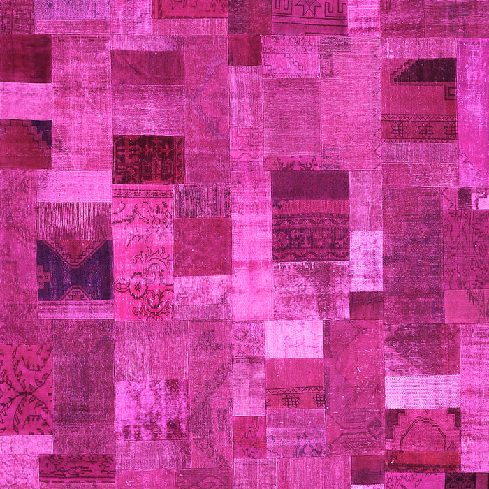 Patchwork Pink Transitional Rug, con445pnk
