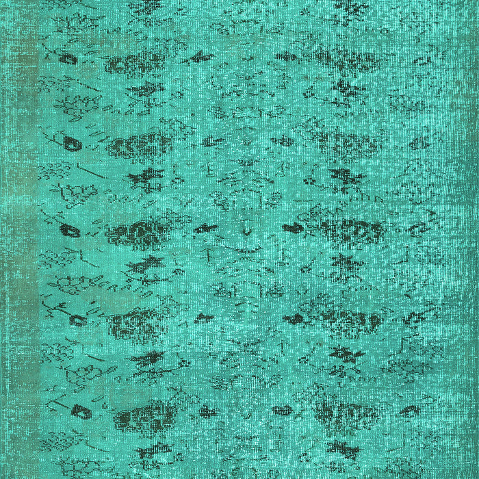 Machine Washable Abstract Turquoise Contemporary Area Rugs, wshcon446turq