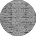 Machine Washable Abstract Gray Contemporary Rug, wshcon446gry