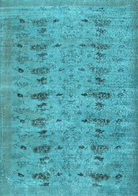 Abstract Light Blue Contemporary Rug, con446lblu