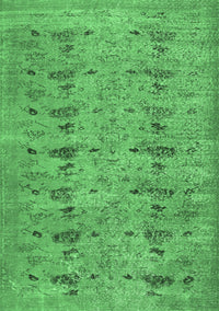 Abstract Emerald Green Contemporary Rug, con446emgrn