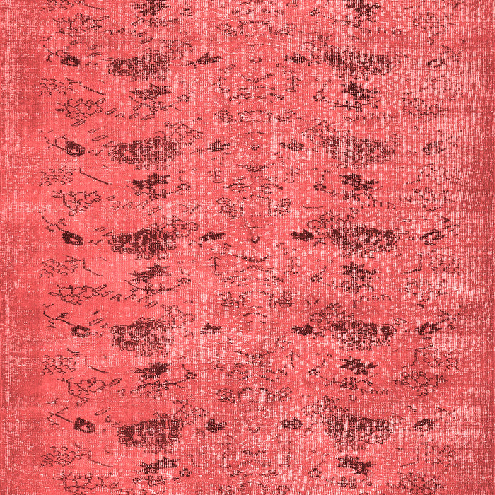 Machine Washable Abstract Red Contemporary Rug, wshcon446red