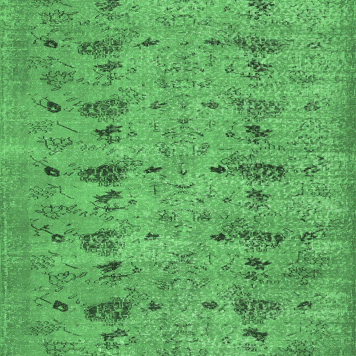 Machine Washable Abstract Emerald Green Contemporary Area Rugs, wshcon446emgrn
