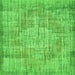 Serging Thickness of Abstract Green Contemporary Rug, con447grn