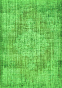 Abstract Green Contemporary Rug, con447grn