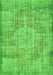 Abstract Green Contemporary Rug, con447grn