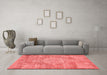 Contemporary Red Washable Rugs