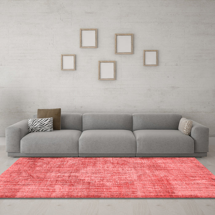 Contemporary Red Washable Rugs