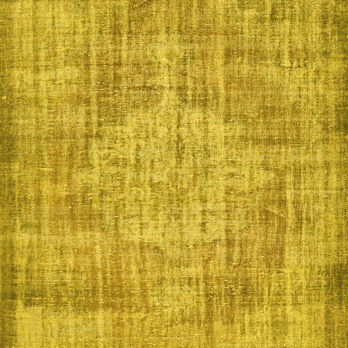Machine Washable Abstract Yellow Contemporary Rug, wshcon447yw