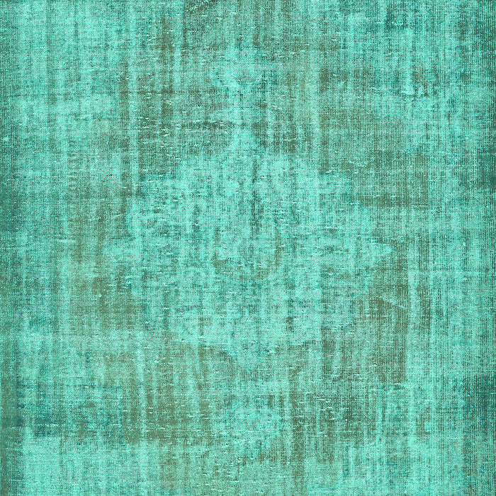 Abstract Turquoise Contemporary Rug, con447turq