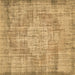 Square Machine Washable Abstract Brown Contemporary Rug, wshcon447brn