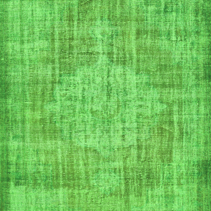 Serging Thickness of Machine Washable Abstract Green Contemporary Area Rugs, wshcon447grn