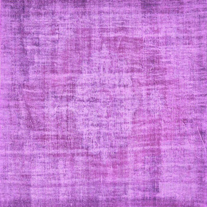 Square Abstract Purple Contemporary Rug, con447pur