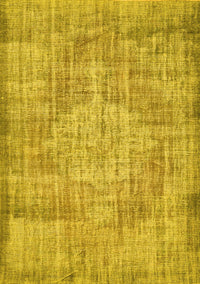 Abstract Yellow Contemporary Rug, con447yw