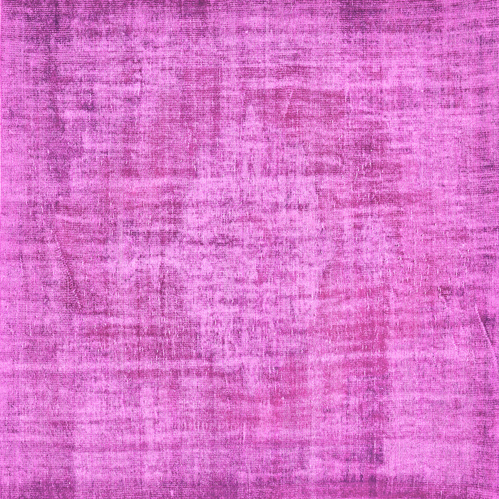 Square Machine Washable Abstract Pink Contemporary Rug, wshcon447pnk