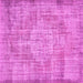 Square Machine Washable Abstract Pink Contemporary Rug, wshcon447pnk