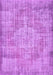 Machine Washable Abstract Purple Contemporary Area Rugs, wshcon447pur