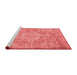 Contemporary Red Washable Rugs