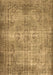 Machine Washable Abstract Brown Contemporary Rug, wshcon448brn