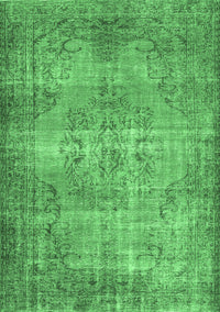 Abstract Emerald Green Contemporary Rug, con448emgrn