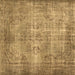 Square Abstract Brown Contemporary Rug, con448brn