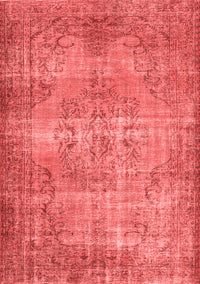 Abstract Red Contemporary Rug, con448red